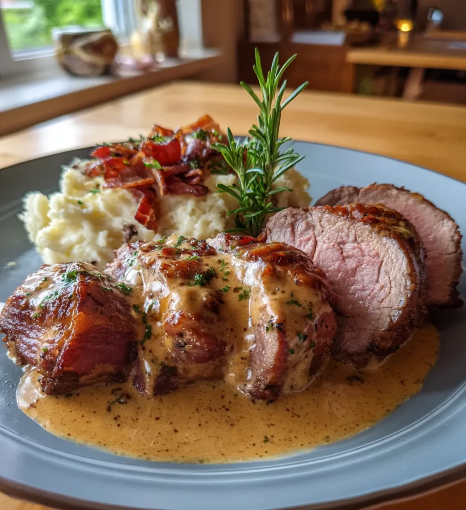 Fläskytterfilé med baconsås