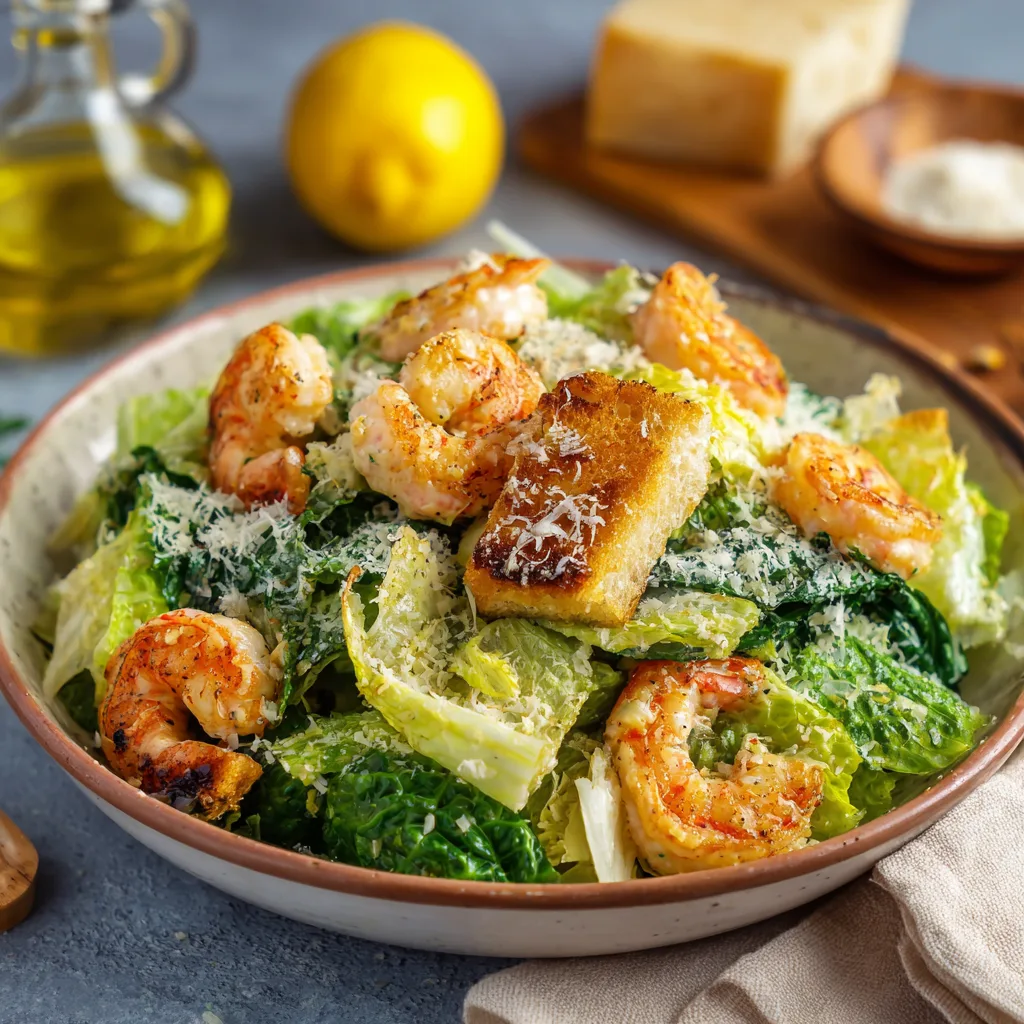 Caesarsallad med Räkor