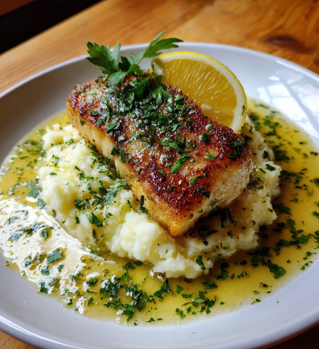 Content image for Smörstekt torskrygg med krämigt potatismos recept!