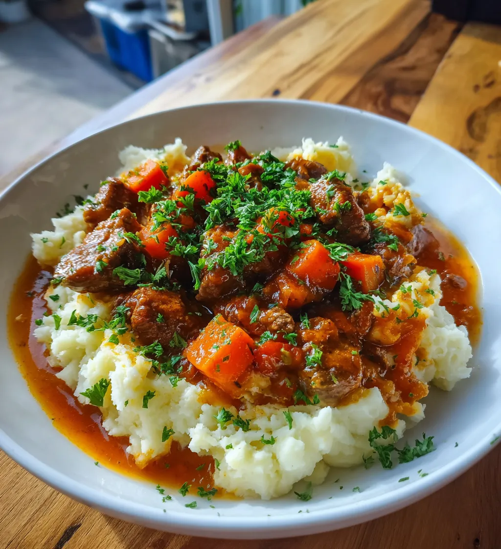 Featured image for Gulasch Balkan Style med Potatismos är en läcker rätt.