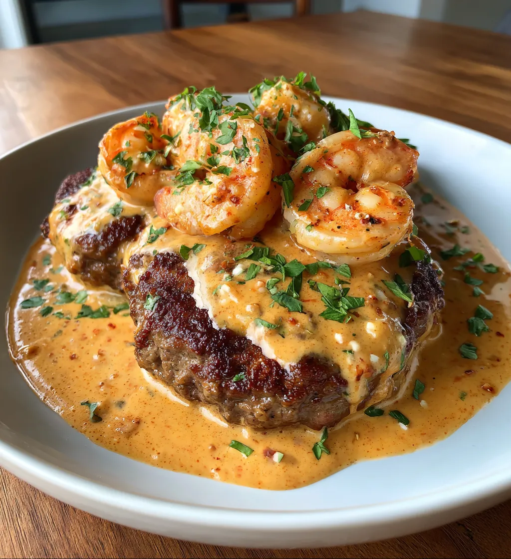 Content image for Saftiga biffar toppade med Cajun-räksås för fest!