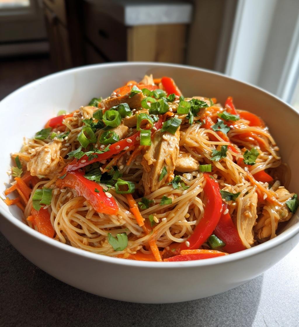 Asiatisk Nudelsallad med Kyckling - detail 1