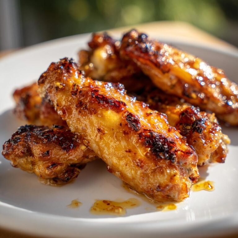 Citron- och Honungmarinerad Kycklingvingar