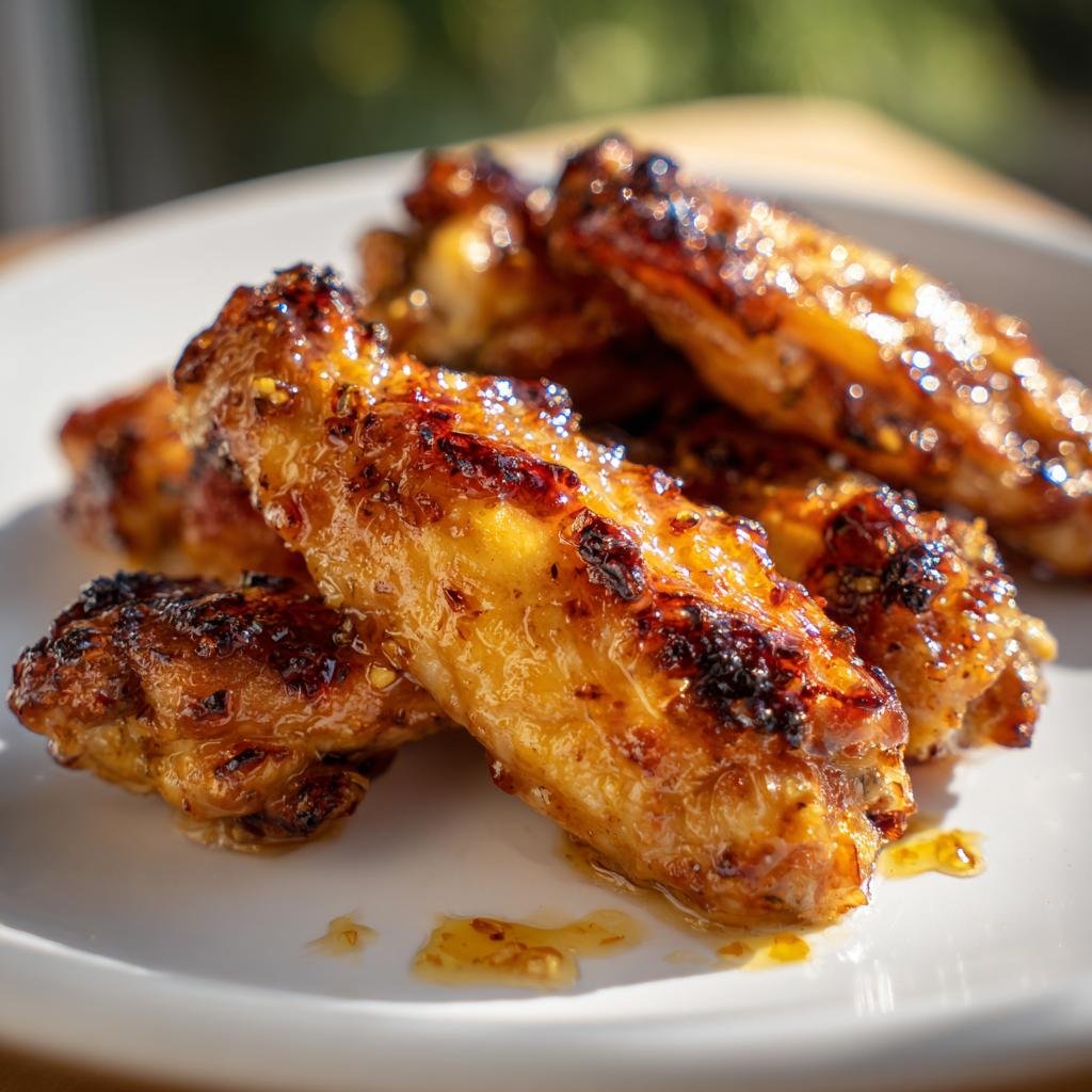 Citron- och Honungmarinerad Kycklingvingar
