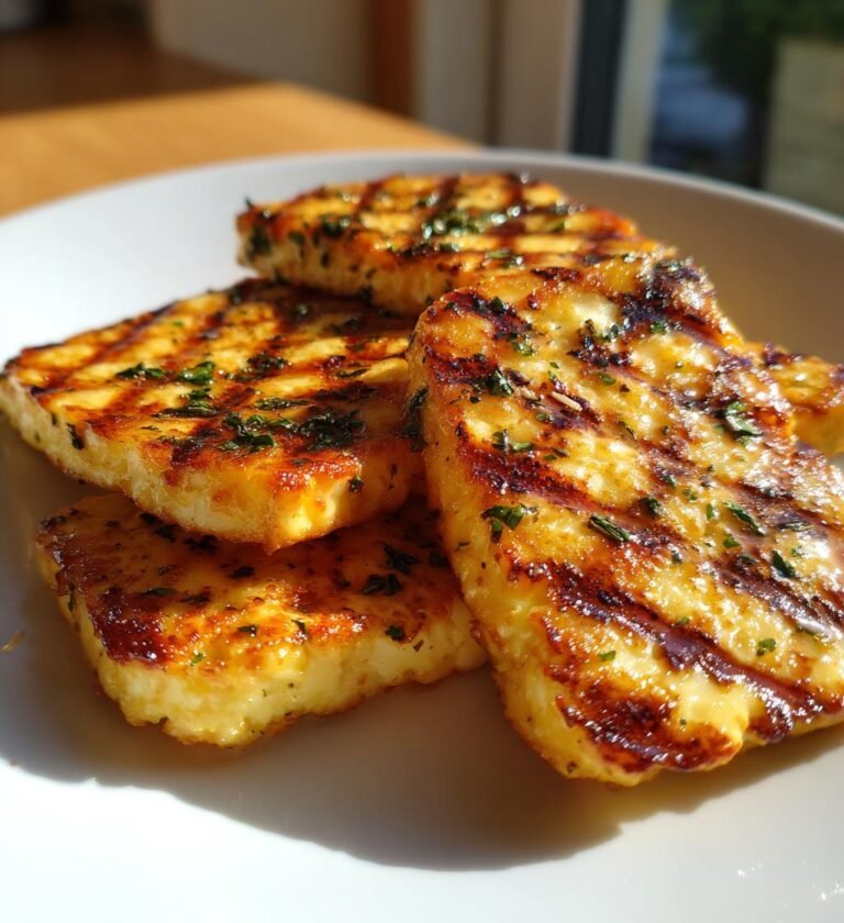 Citronmarinerad Grillad Halloumi