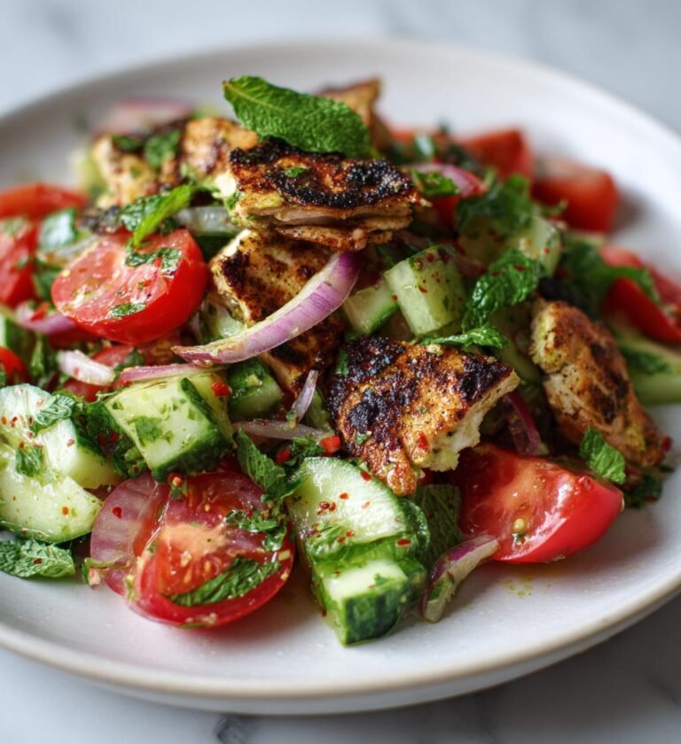 Fattoush Sallad (Mellanösterninspirerad)