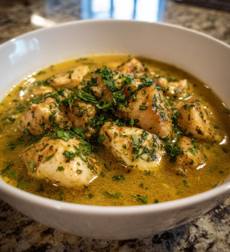 Fiskgryta med Vitvin och Vitlök