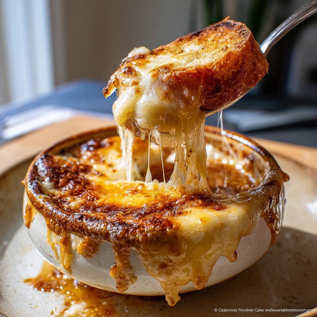 Fransk Löksoppa (Soupe à l’oignon) - detail 1