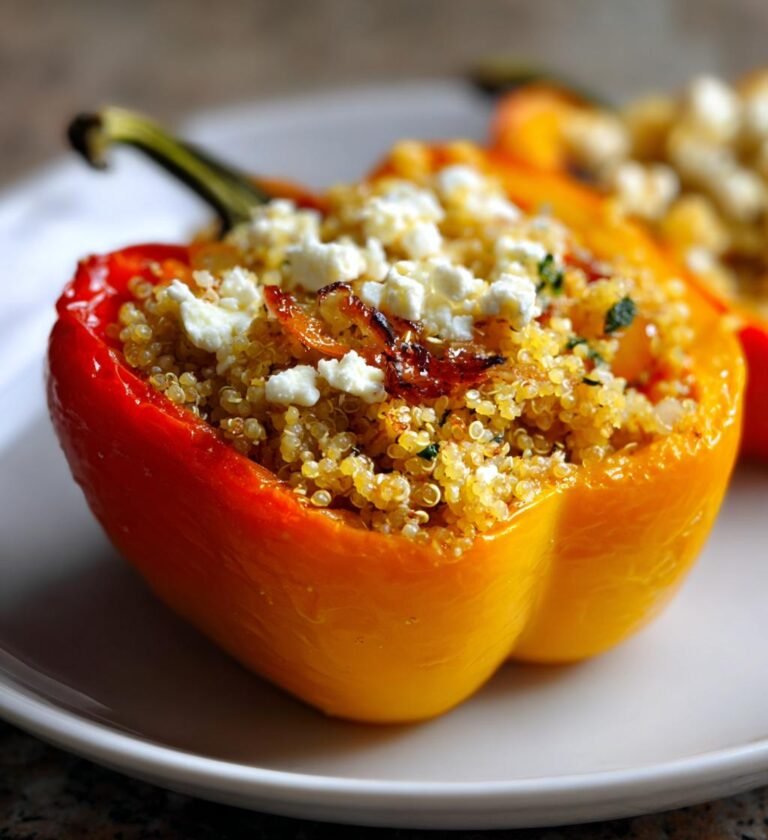 Fylld Paprika med Quinoa och Fetaost