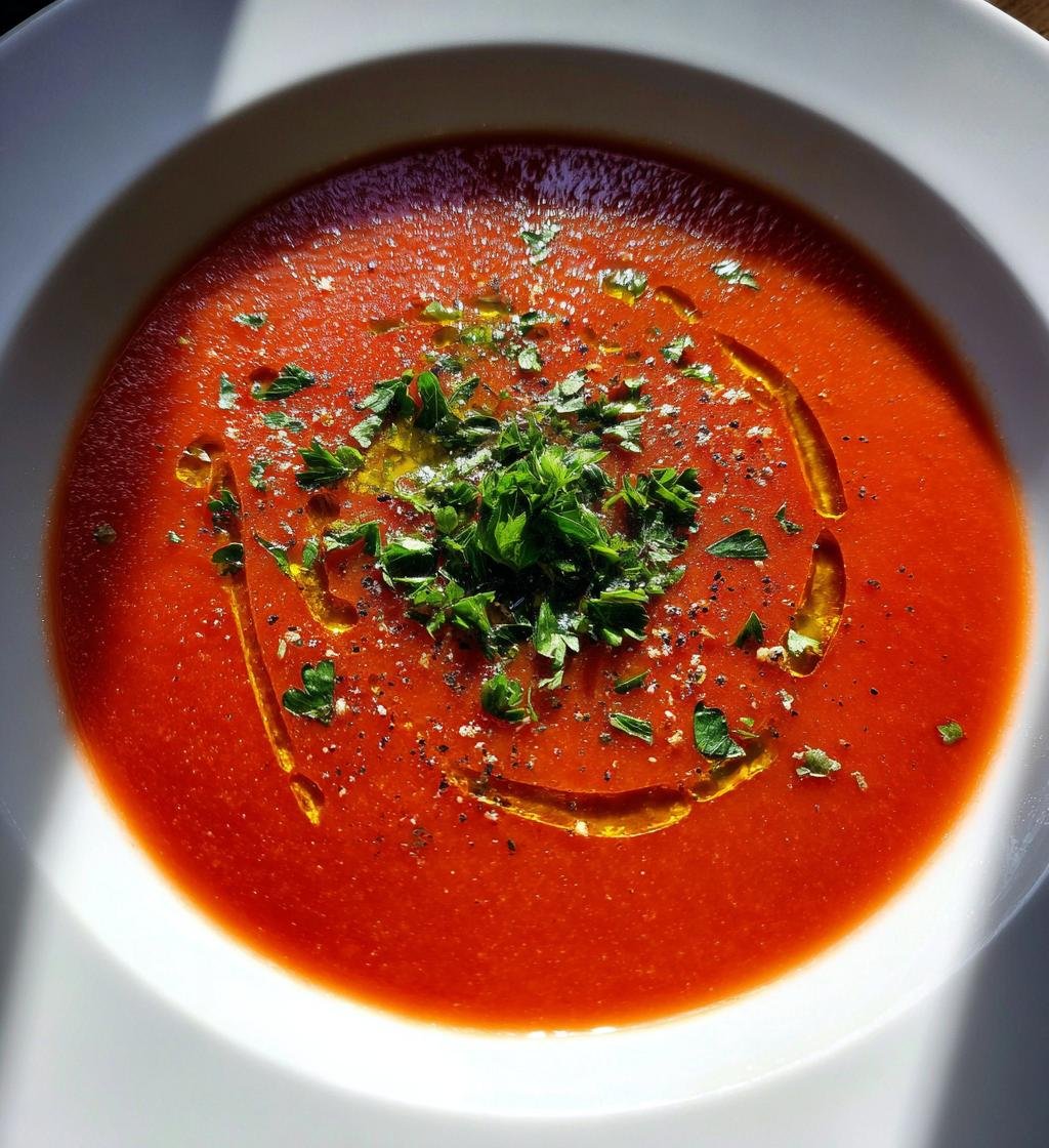 Gazpacho Andaluz (Kall spanska grönsakssoppa) - detail 1