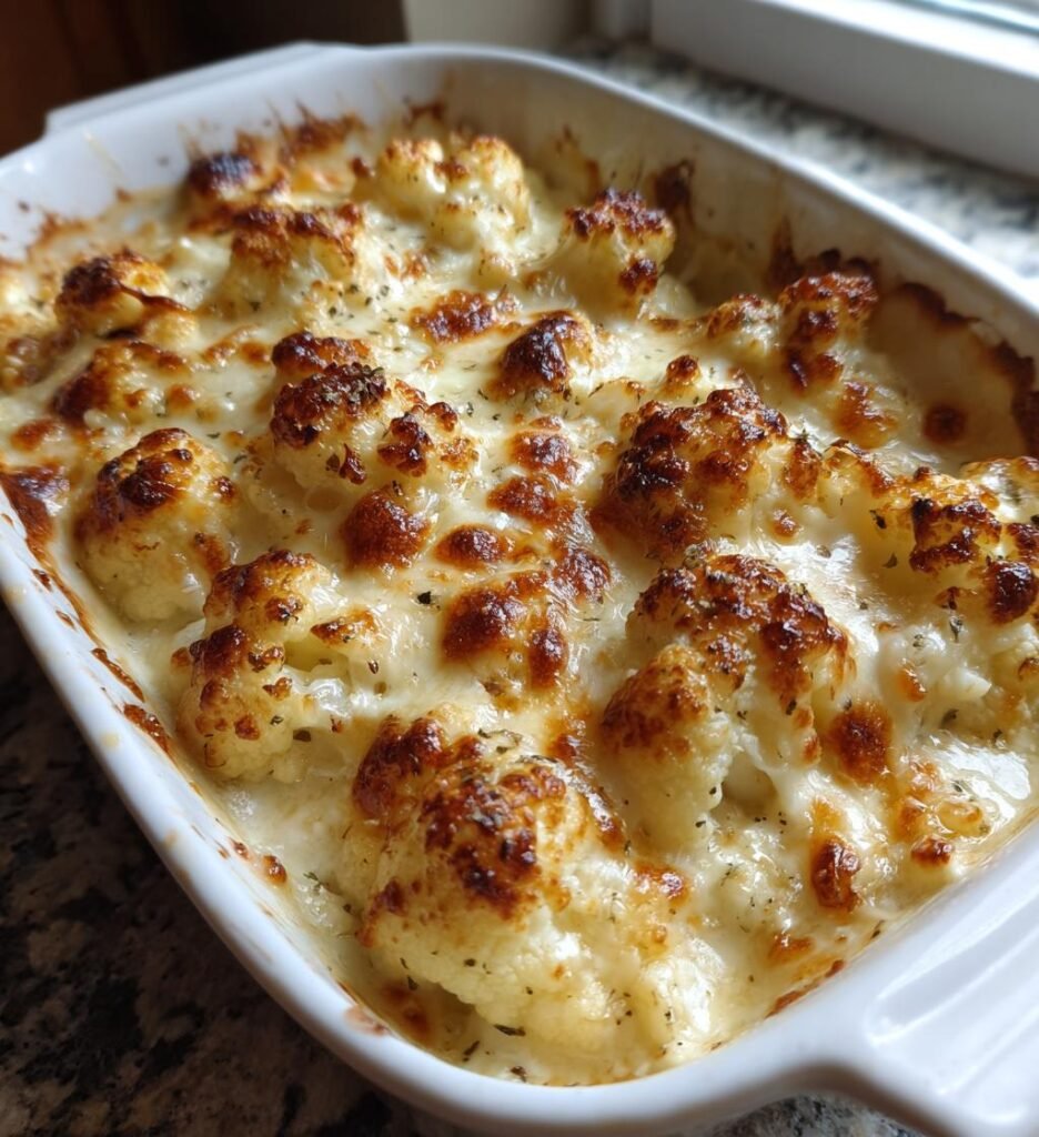 Gratinerad Blomkål med Ost och Senap