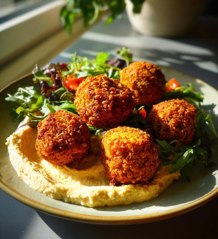Hembakad Falafel med Hummus