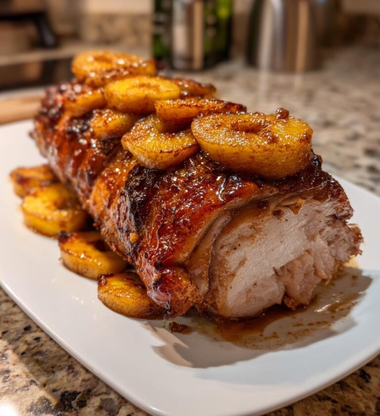 Kassler i Ugn med Äppelringar