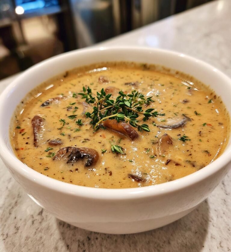 Krämig Svampsoppa