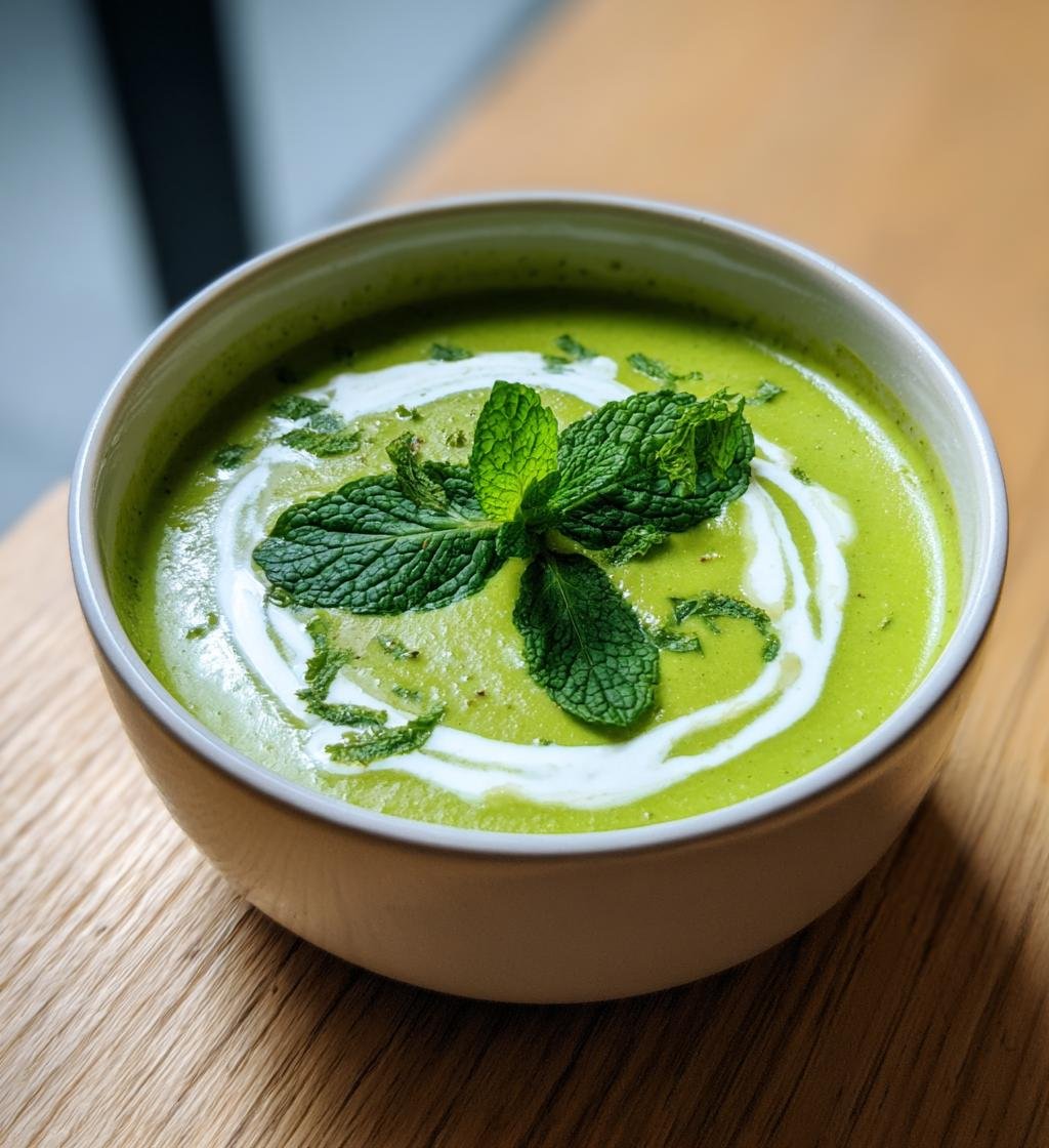 Krämig Ärt- och Mintsoppa - detail 1