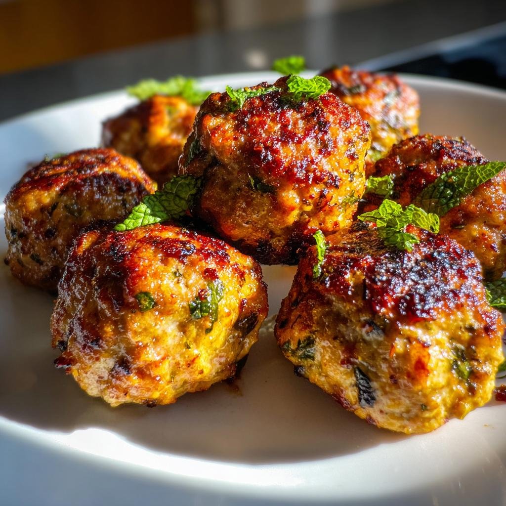 Kryddiga Lammfärsbiffar med Mynta