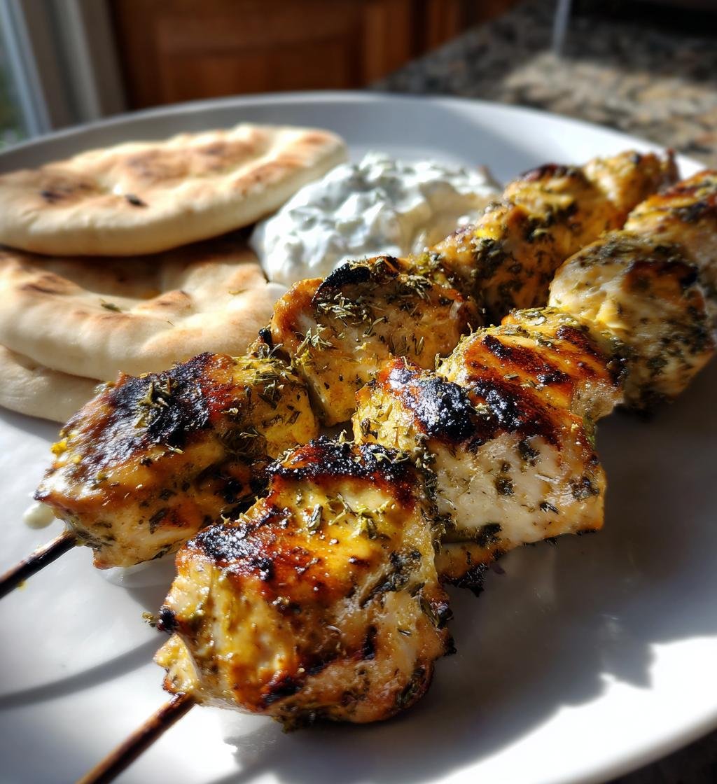 Kyckling Souvlaki (Grekisk grillad kyckling) - detail 1