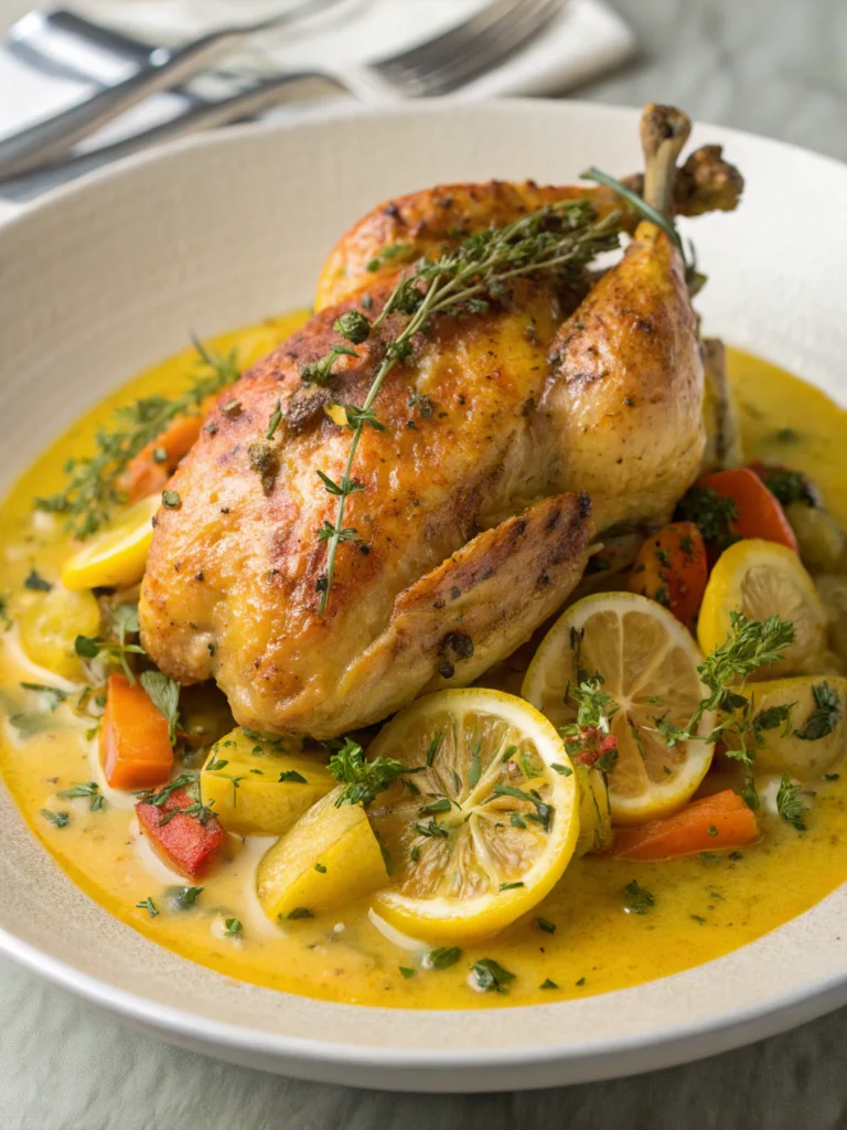 Kyckling i Citron- och Timjansås