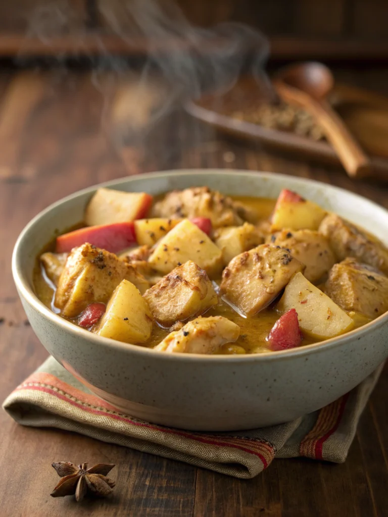 Kycklinggryta med curry och äpple