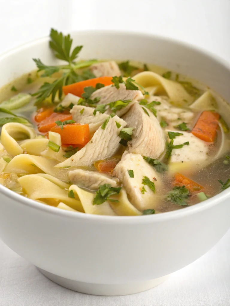 Kycklingsoppa med Nudlar