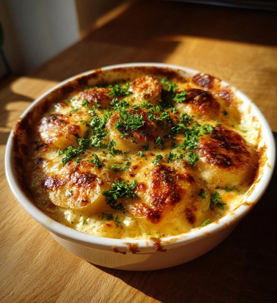 Lätt Fiskgratäng med Potatis och Persilja