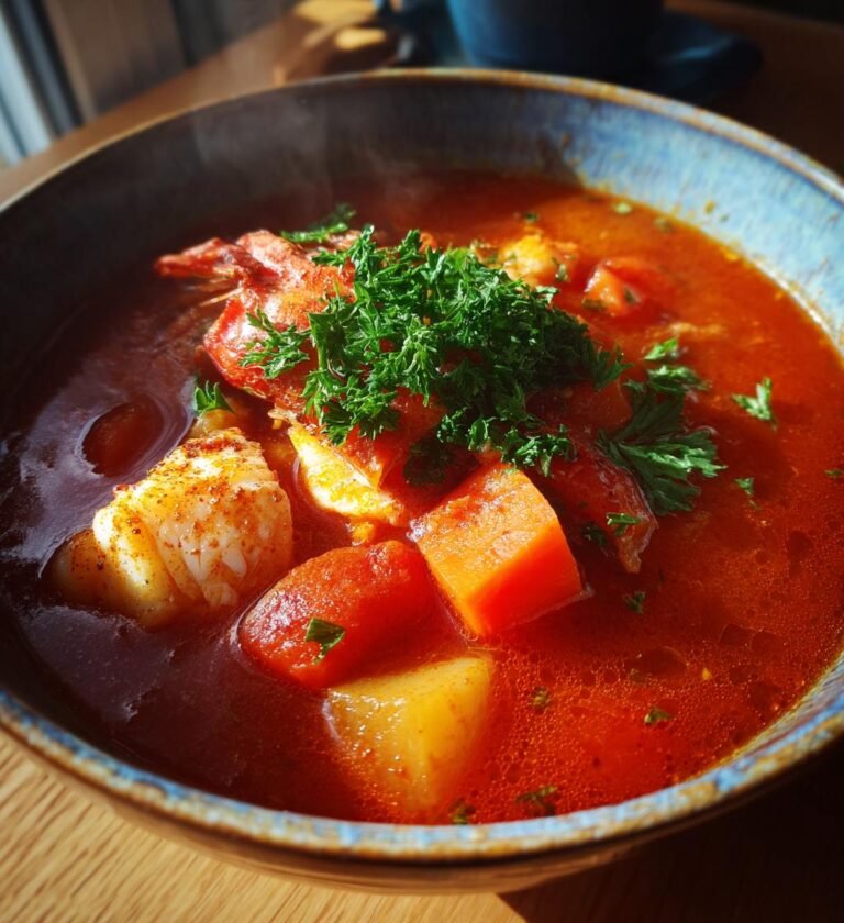 Mysig Tomatbaserad Fisksoppa