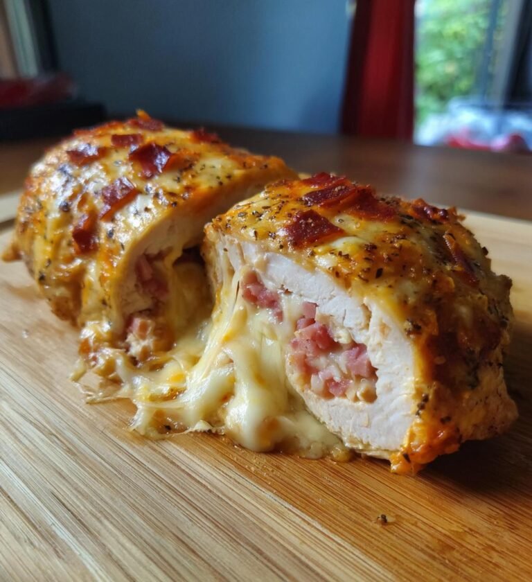 Ost- och Skinkfyllda Kycklingfiléer