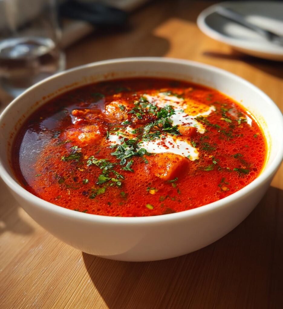 Paprika- och Tomatsoppa med Chili