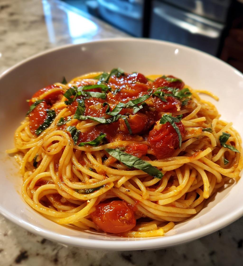 Pasta al Pomodoro (Enkel tomatpasta) - detail 1