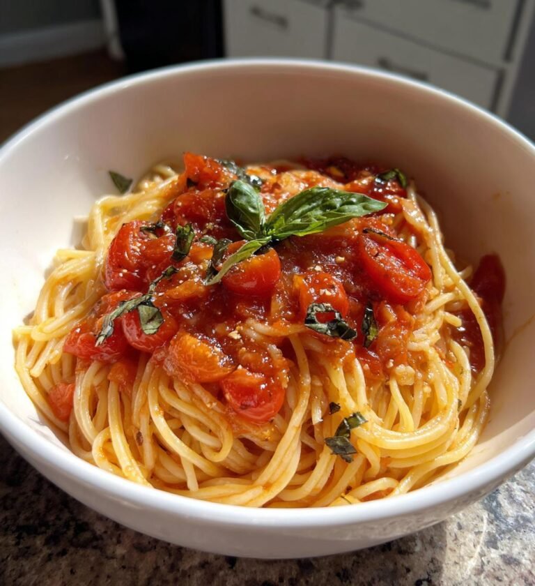 Pasta al Pomodoro (Enkel tomatpasta)