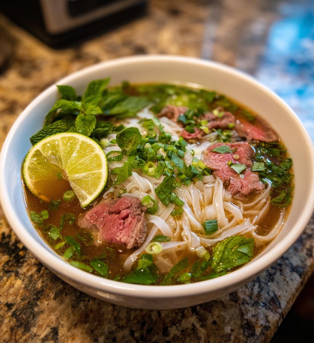 Pho Bo (Vietnamesisk nudelsoppa med nötkött) - detail 1