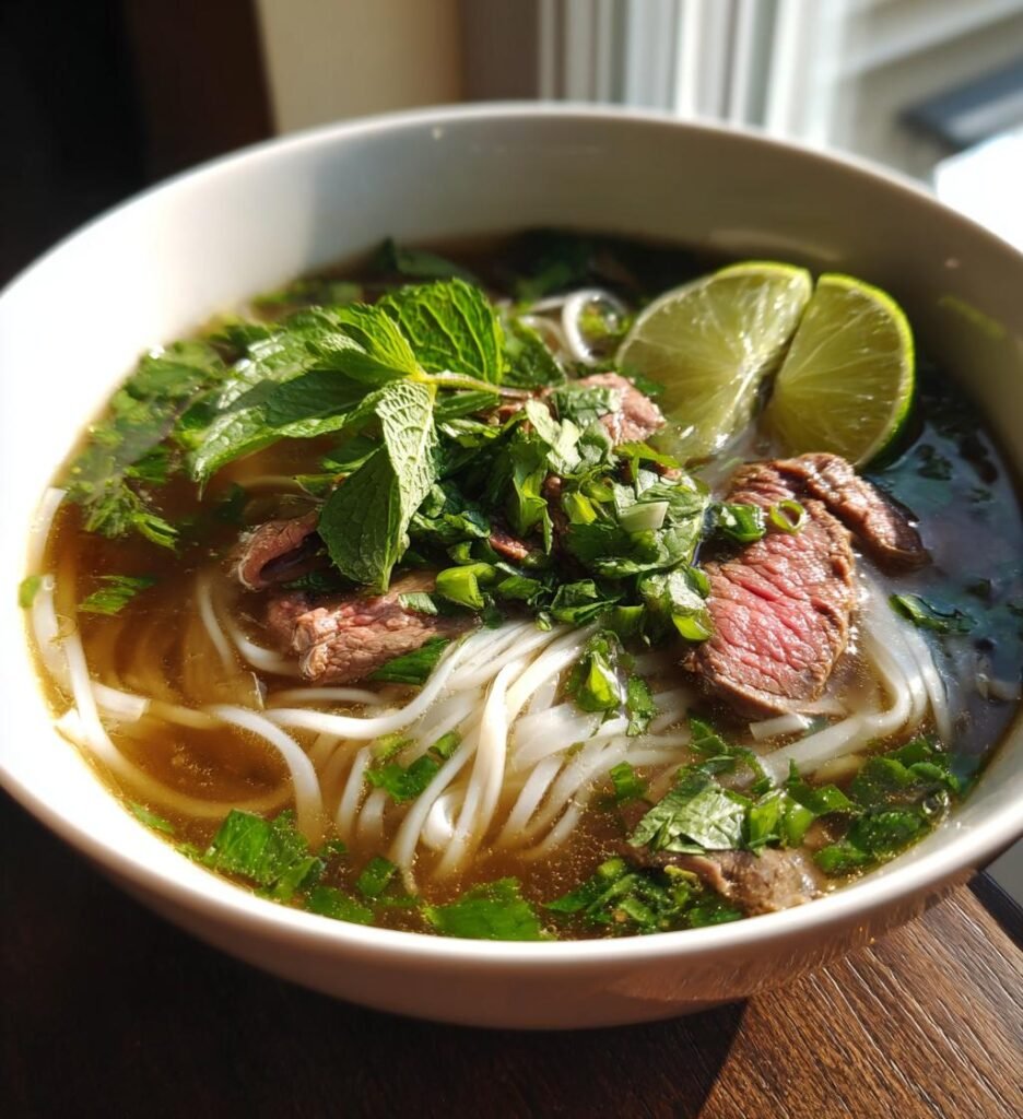 Pho Bo (Vietnamesisk nudelsoppa med nötkött)