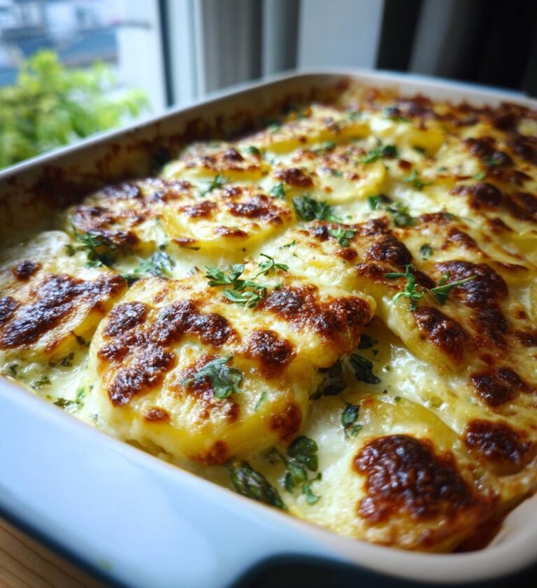 Potatisgratäng med Sparris och Ost