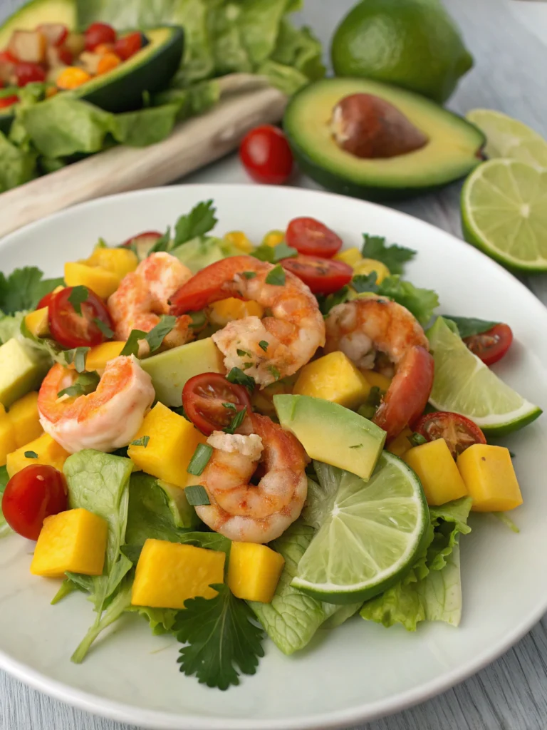 Räksallad med Mango och Avocado