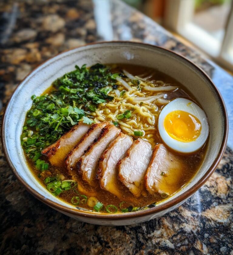 Ramen Kycklingsoppa (Japansk nudelsoppa)