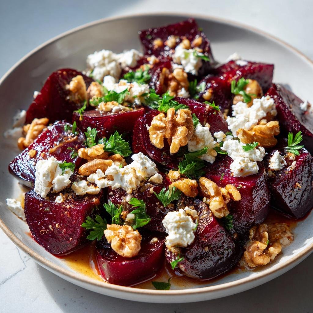 Rödbetssallad med Getost och Valnötter - detail 1