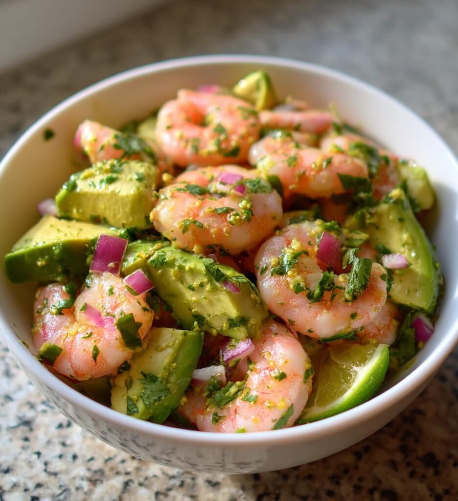 Räk- och Avocadosallad med Lime