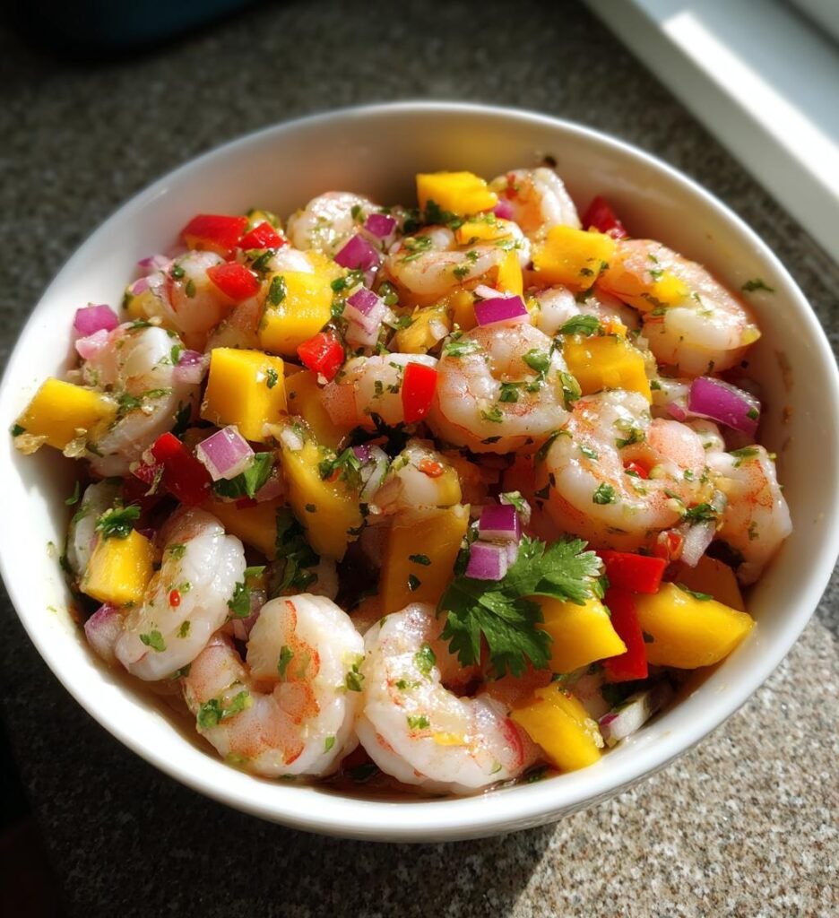 Räksallad med Mango och Lime