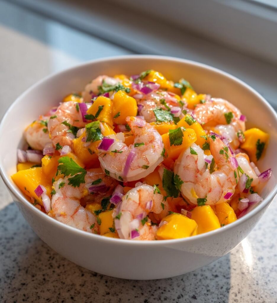 Räksallad med Mango och Lime