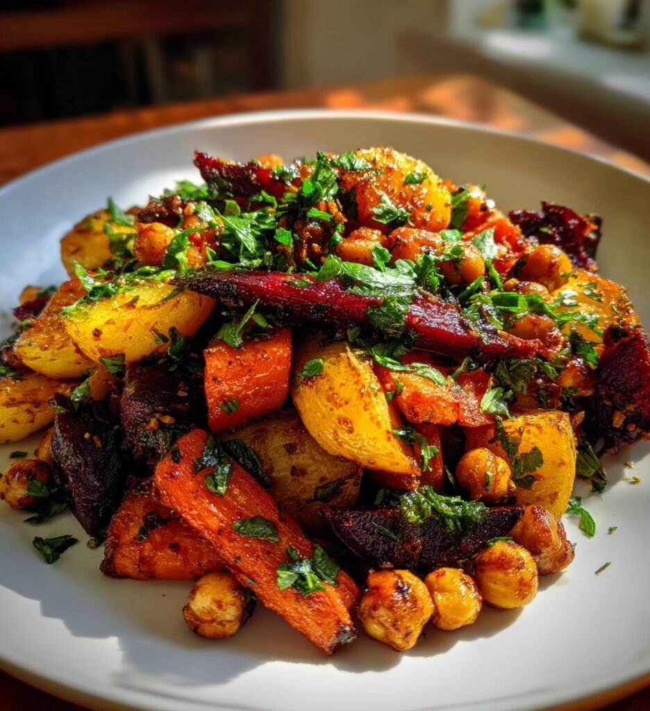 Rostad Rotfrukts- och Kikärtssallad