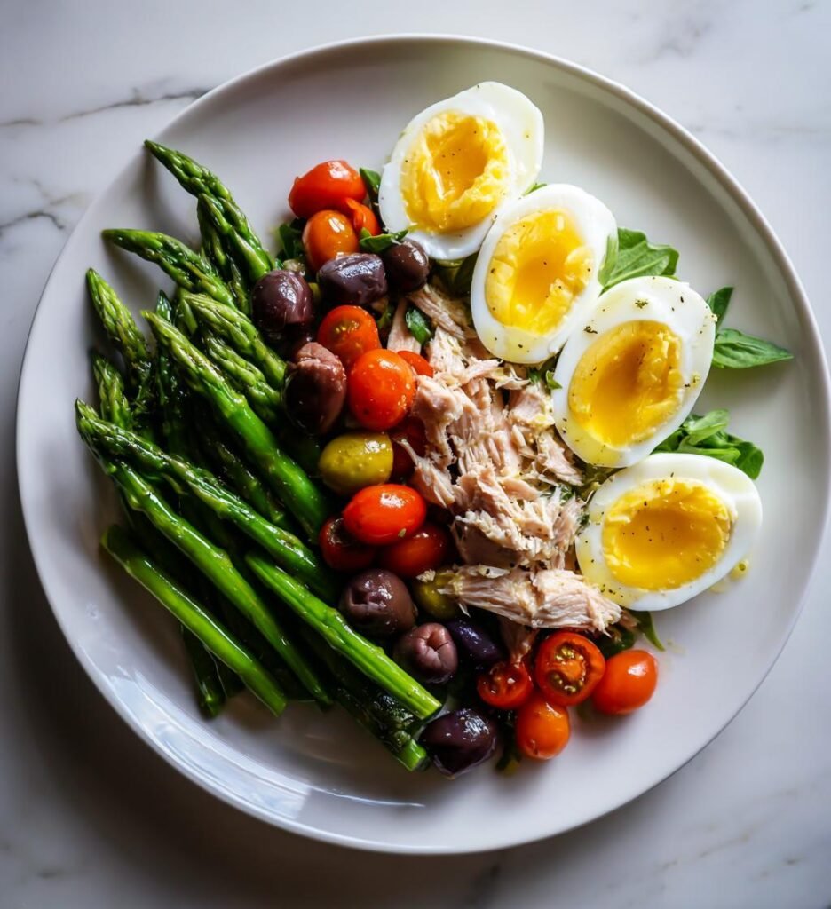 Sallad Nicoise med Sparris