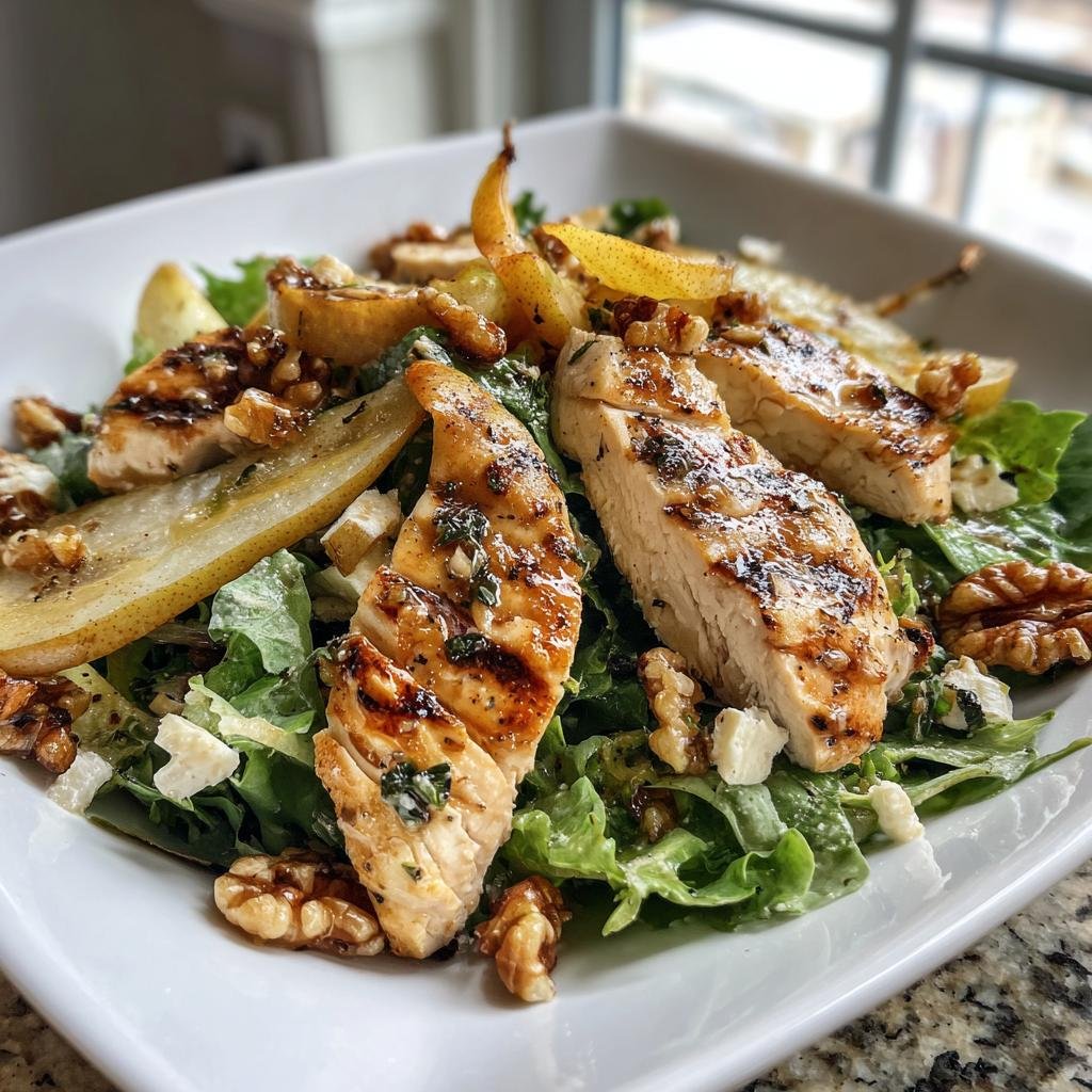 Sallad med Kyckling, Päron och Valnötter - detail 1