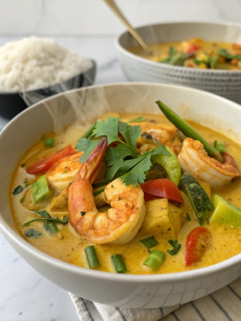 Thai-inspirerad Räkgryta med Kokosmjölk