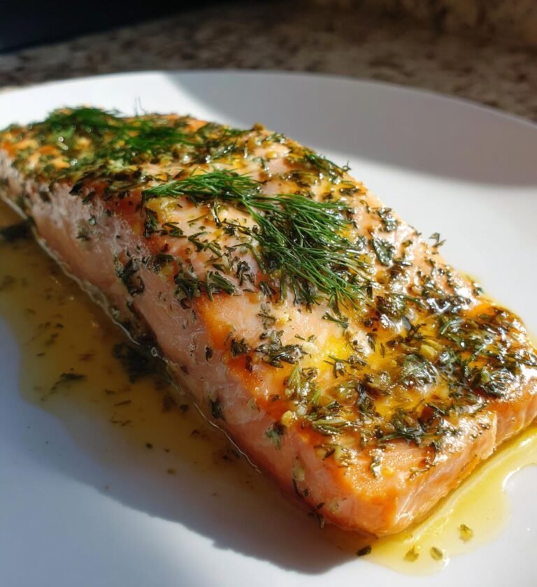 Ugnsbakad Lax med Citron och Dill