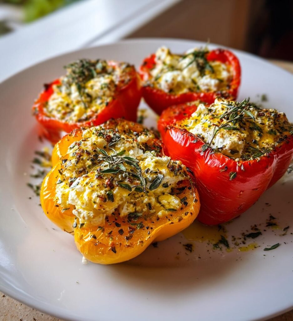 Ugnsbakad Paprika med Fetaost