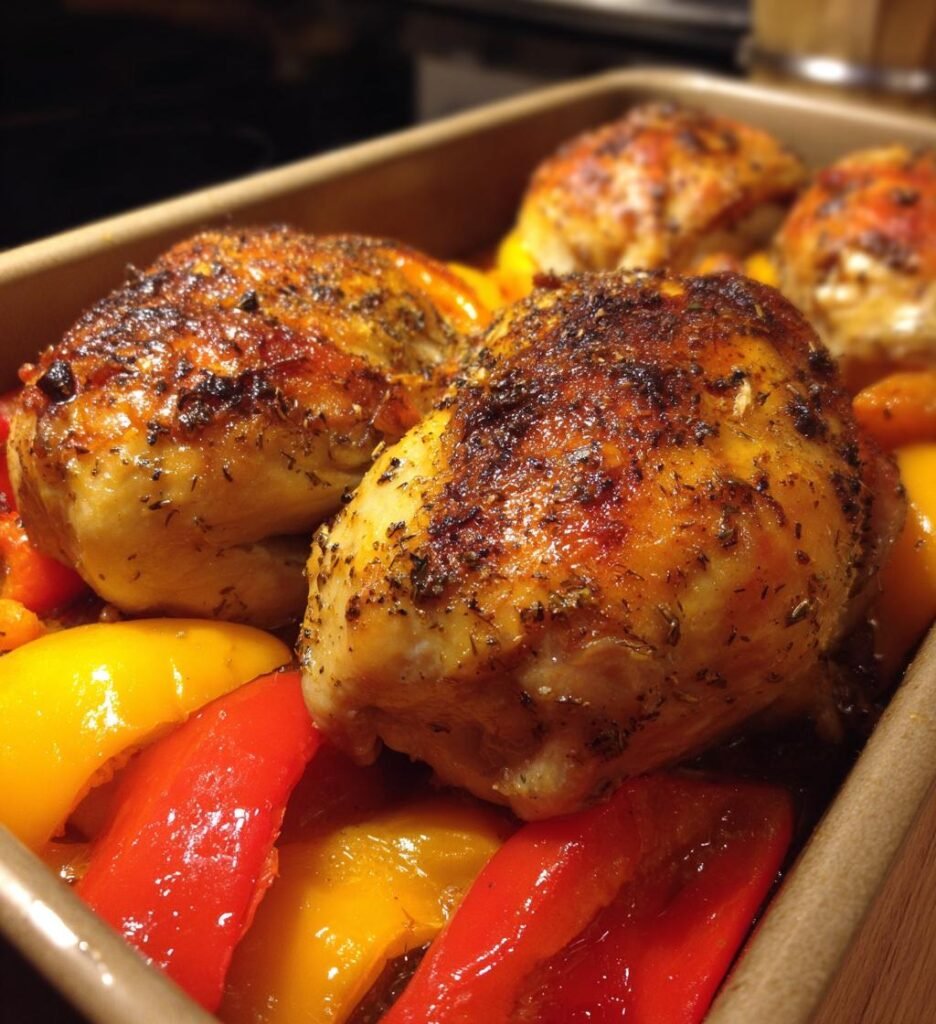 Ugnsrostad Kyckling med Paprika