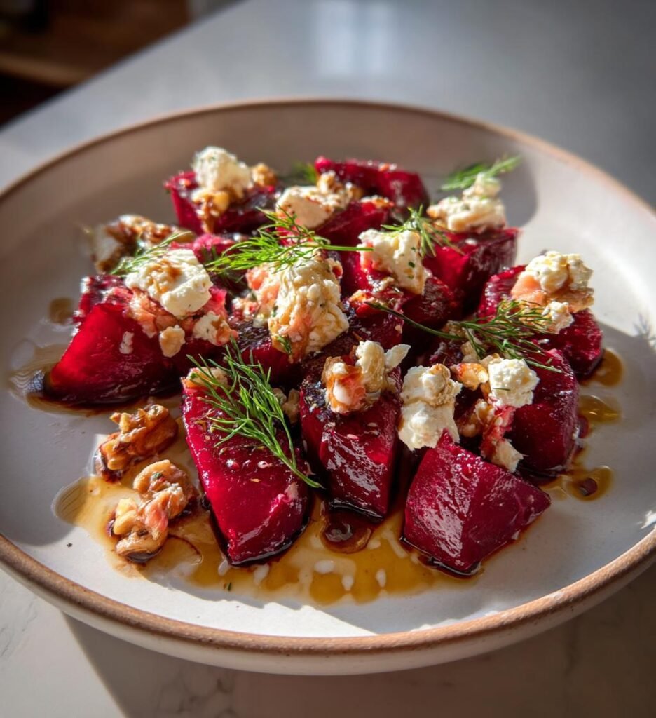 Varm Roksallad med Betor och Fetaost