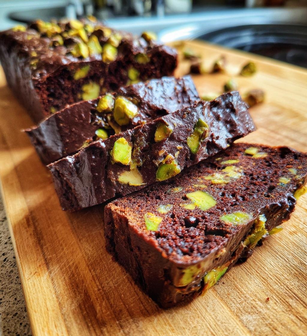 Choklad- och pistagekaka - detail 1