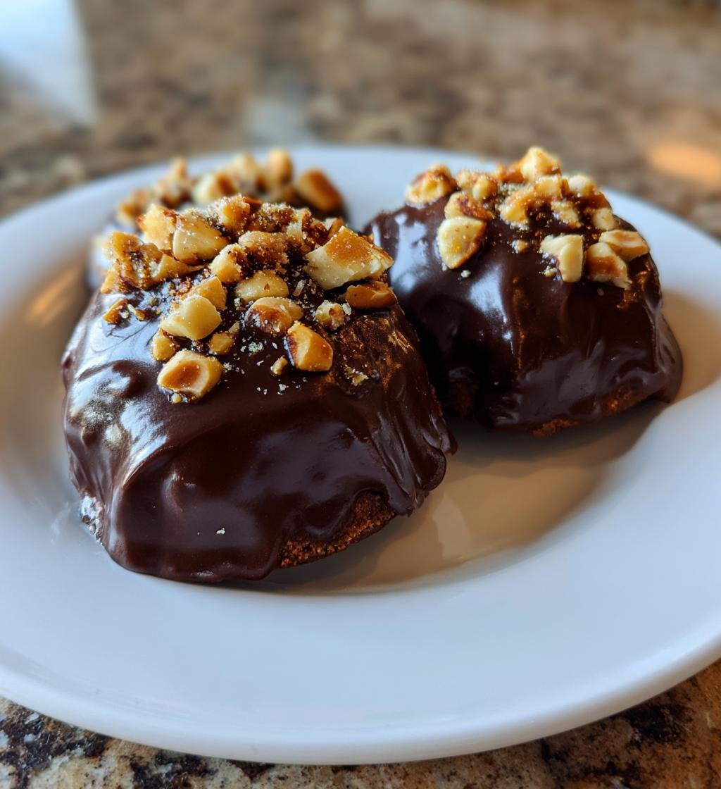 Chokladbiskvier med hasselnötter - detail 1