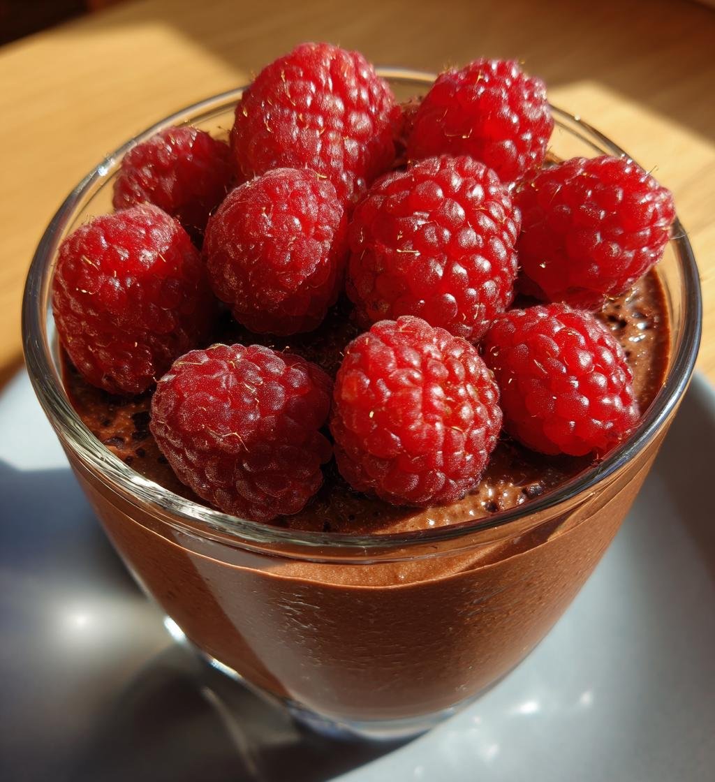 Chokladmousse med hallon - detail 1